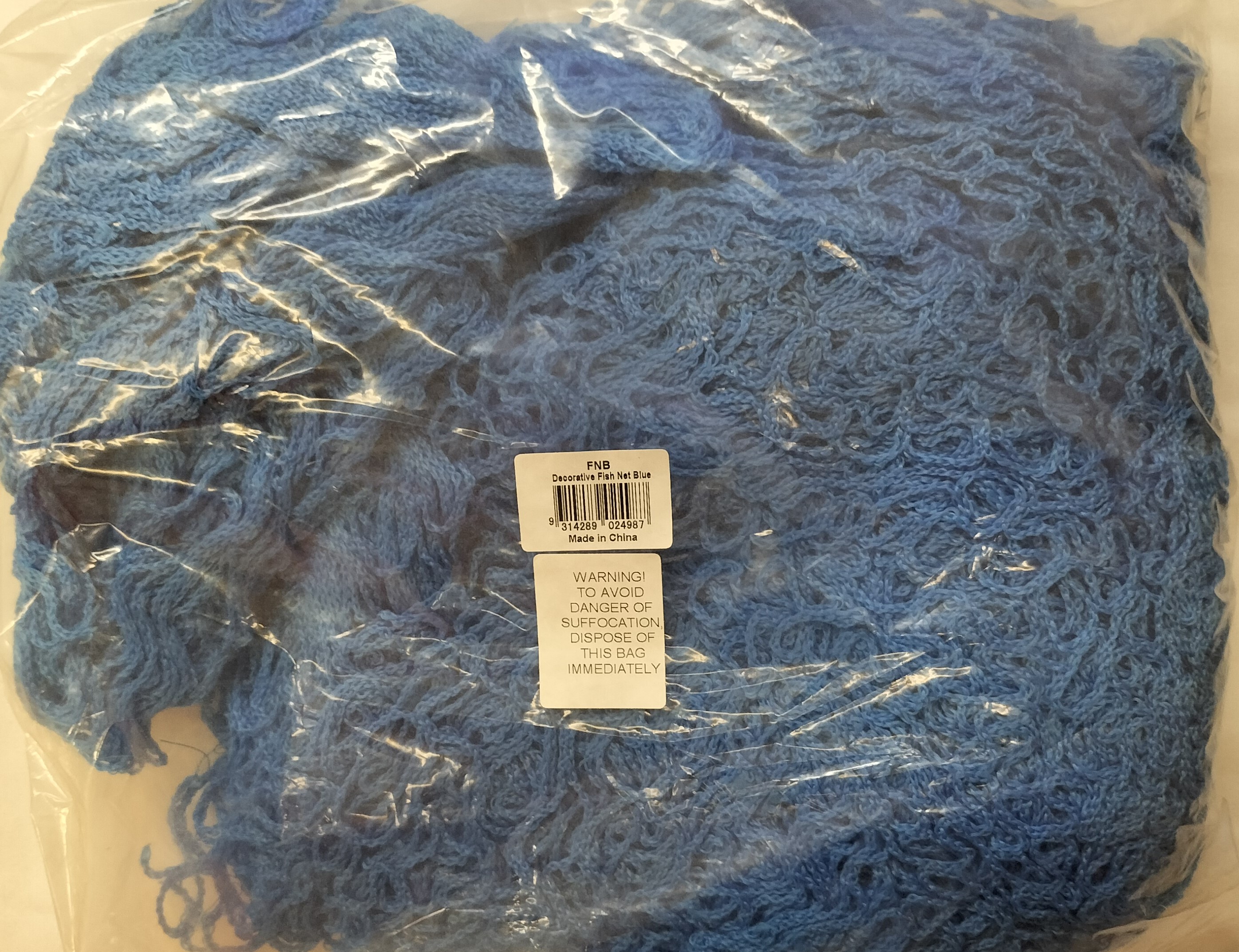 Decorative Fishnet Blue  6m x 1.8m